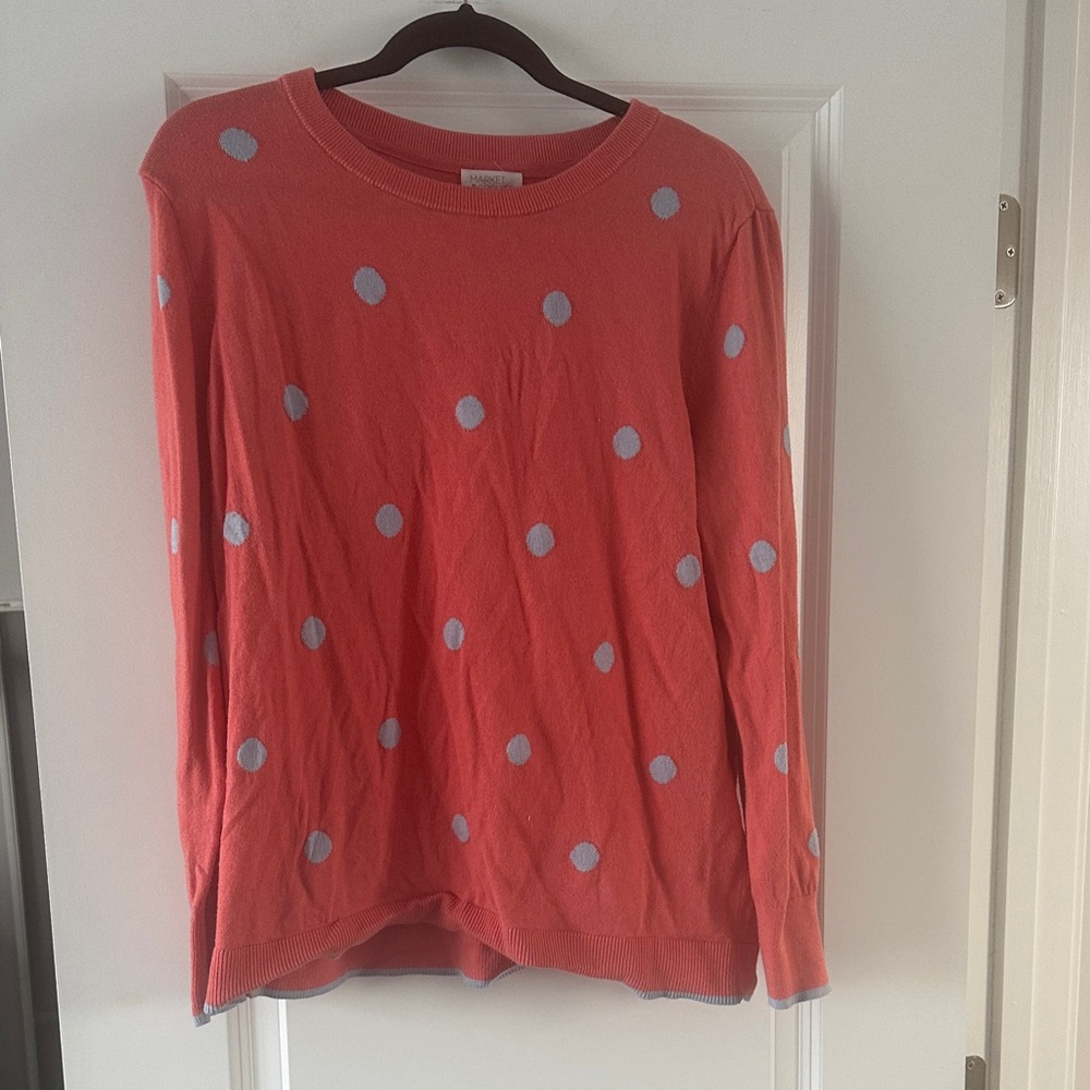 Market & Spruce Coral Sweater size XL